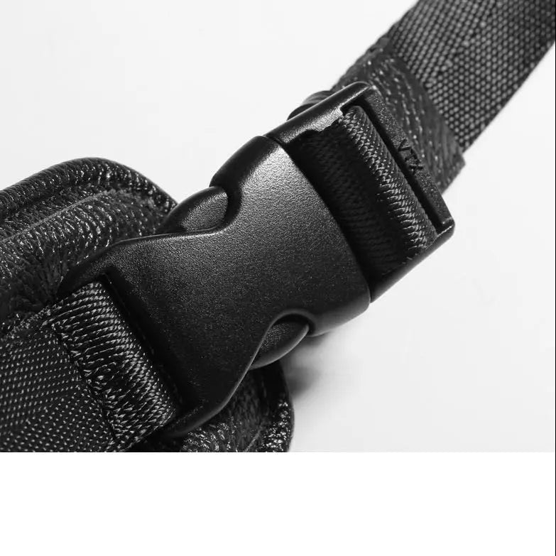 Boucle de sangle du sac à dos homme en cuir avec renfort