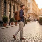 Sac à dos cuir vachette homme camel grande capacité - Vignette | Sacs pour tous
