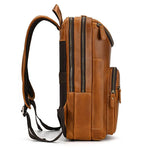 Sac à dos cuir vachette homme camel grande capacité - Vignette | Sacs pour tous