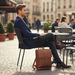 Sac à dos cuir véritable homme – Grand format, style rétro et compartiment PC - Vignette | Sacs pour tous
