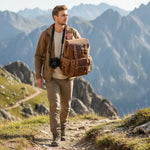 Sac à dos homme cuir de vachette – grand volume, style vintage et robustesse artisanale - Vignette | Sacs pour tous