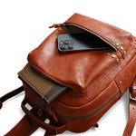 Sac à dos artisanal en cuir de vachette – vintage et durable - Vignette | Sacs pour tous