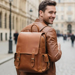 Sac à dos cuir vachette homme vintage rétro élégant - Vignette | Sacs pour tous