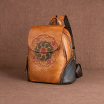 Sac à dos cuir de vachette motif ethnique – Élégance artisanale et authenticité - Vignette | Sacs pour tous