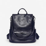 Sac à dos cuir véritable femme – Vintage robuste & poches antivol - Vignette | Sacs pour tous