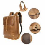 Sac à dos cuir véritable homme – Grand format, style rétro et compartiment PC - Vignette | Sacs pour tous