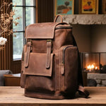 Sac à dos vintage cuir de vachette femme et homme - Vignette | Sacs pour tous