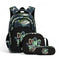 Sac à dos dinosaure garçon ensemble 3 pièces avec trousse et sac repas