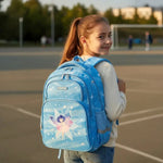 Sac à dos ergonomique 3 pièces fille fée bleue – École primaire & collège - Vignette | Sacs pour tous