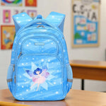 Sac à dos ergonomique 3 pièces fille fée bleue – École primaire & collège - Vignette | Sacs pour tous