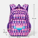 Sac à dos ergonomique 3 pièces fille violet – École primaire & collège - Vignette | Sacs pour tous
