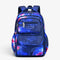 Sac à dos ergonomique bleu motif galaxie avec multiples poches