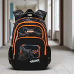 Sac à dos ergonomique 3 pièces garçon Carnotaurus noir  – École primaire & collège - Vignette | Sacs pour tous