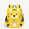 Sac à dos ergonomique tigre jaune pour enfant avec bretelles rembourrées