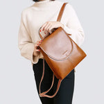 Sac à dos femme en cuir véritable – Élégance, confort et raffinement - Vignette | Sacs pour tous