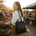 Sac à dos femme en cuir véritable – Élégance, confort et raffinement - Vignette | Sacs pour tous