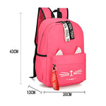 Sac à dos fille oreilles de chat – Collège & lycée - Vignette | Sacs pour tous