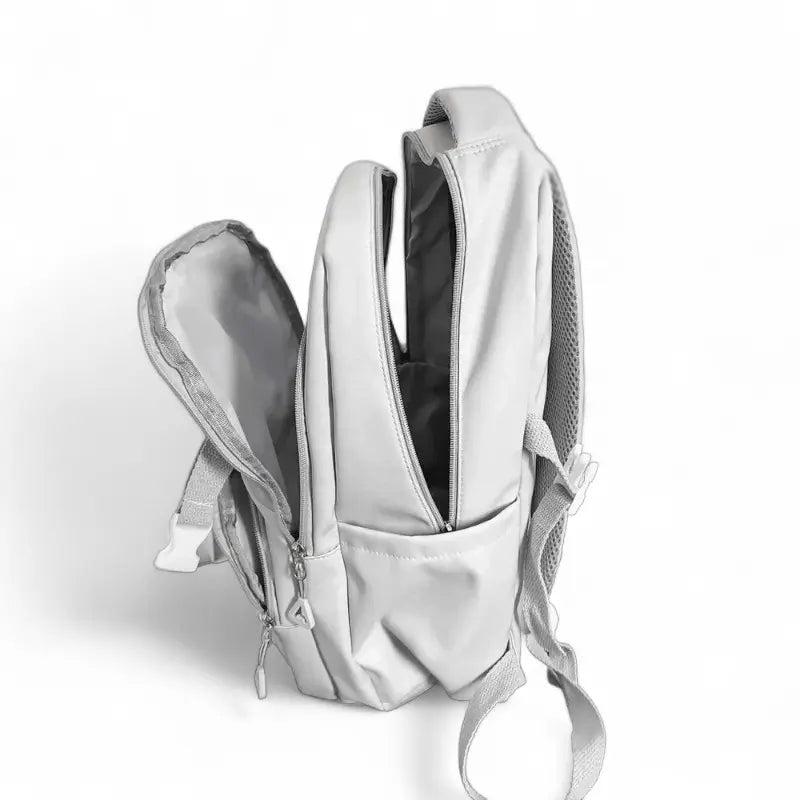 Sac à dos grande capacité pour étudiant – ouverture zippée latérale et compartiments spacieux pour lycée et université