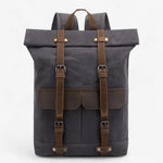 Sac à dos homme cuir et toile – Style vintage et robuste - Vignette | Sacs pour tous