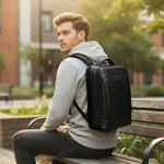 Sac à dos cuir homme – Port USB et compartiment ordinateur 15,6" - Vignette | Sacs pour tous