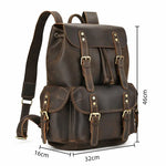 Sac à dos homme cuir de vachette – grand volume, style vintage et robustesse artisanale - Vignette | Sacs pour tous