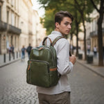 Sac à dos homme en cuir véritable – Pratique et résistant - Vignette | Sacs pour tous
