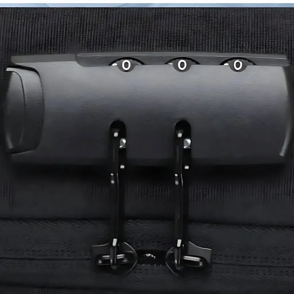 Zoom sur les attaches intérieures du sac à dos homme ordinateur 15,6 pouces antivol