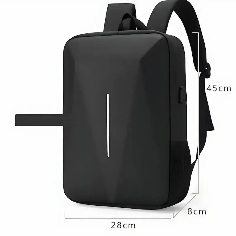 Dimensions du sac à dos homme ordinateur 15,6 pouces noir 28 × 8 × 45 cm