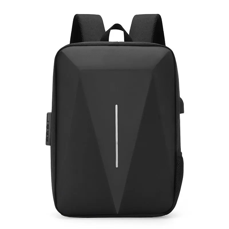 Sac à dos homme pour ordinateur 15,6 pouces noir avec design antivol et port USB intégré