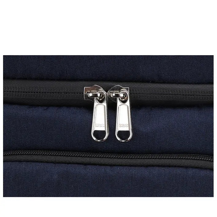 Détail de la fermeture éclair double zip du sac à dos isotherme 22L