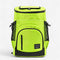 Sac à dos isotherme 30L vert fluo avec poches multiples et compartiment réfrigérant