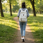 Sac à dos lycée unisexe en toile résistante rétro - Vignette | Sacs pour tous