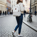 Sac à dos lycée en velours côtelé unisexe - Vignette | Sacs pour tous