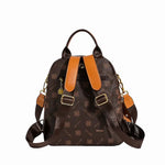 Sac à dos marron rétro PU femme – Élégance vintage et style pratique - Vignette | Sacs pour tous