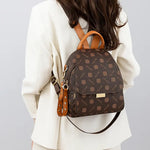 Sac à dos marron rétro PU femme – Élégance vintage et style pratique - Vignette | Sacs pour tous