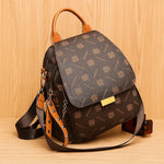 Sac à dos marron rétro PU femme – Élégance vintage et style pratique - Vignette | Sacs pour tous