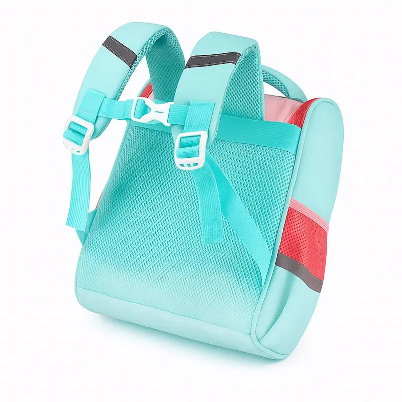 Sac à dos maternelle lapin, vue de dos avec bretelles ajustables