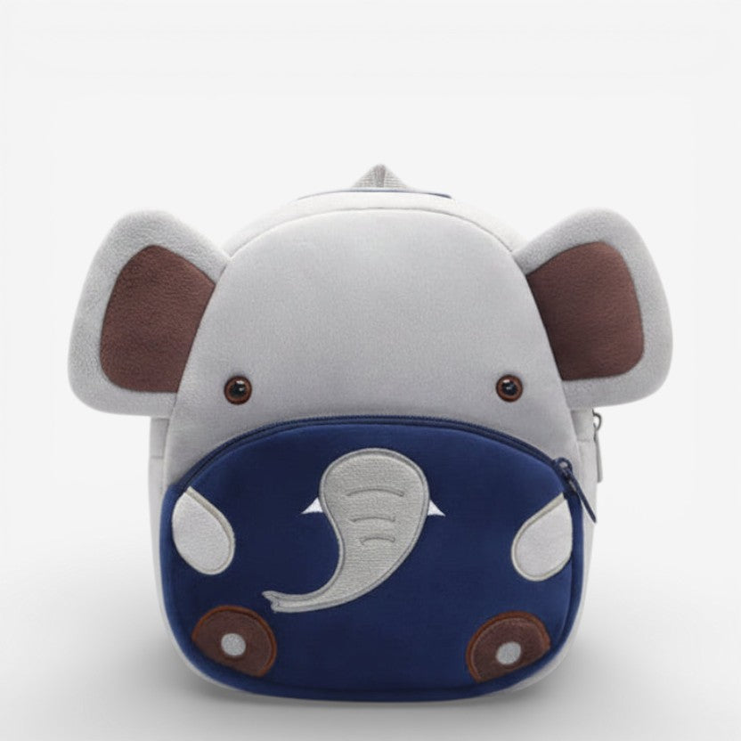 Sac à dos maternelle en peluche en forme d’éléphant
