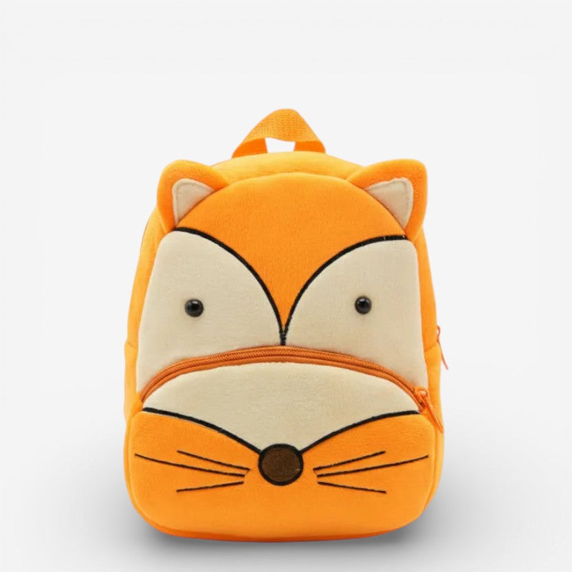Sac à dos maternelle en peluche en forme de renard
