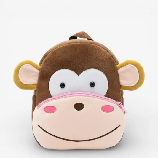 Sac à dos maternelle en peluche singe pour enfant