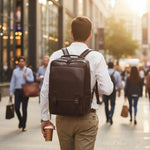 Sac à dos ordinateur cuir synthétique – imperméable et pratique - Vignette | Sacs pour tous