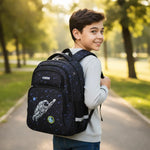 Sac à dos ergonomique 3 pièces astronaute noir – École primaire & collège - Vignette | Sacs pour tous