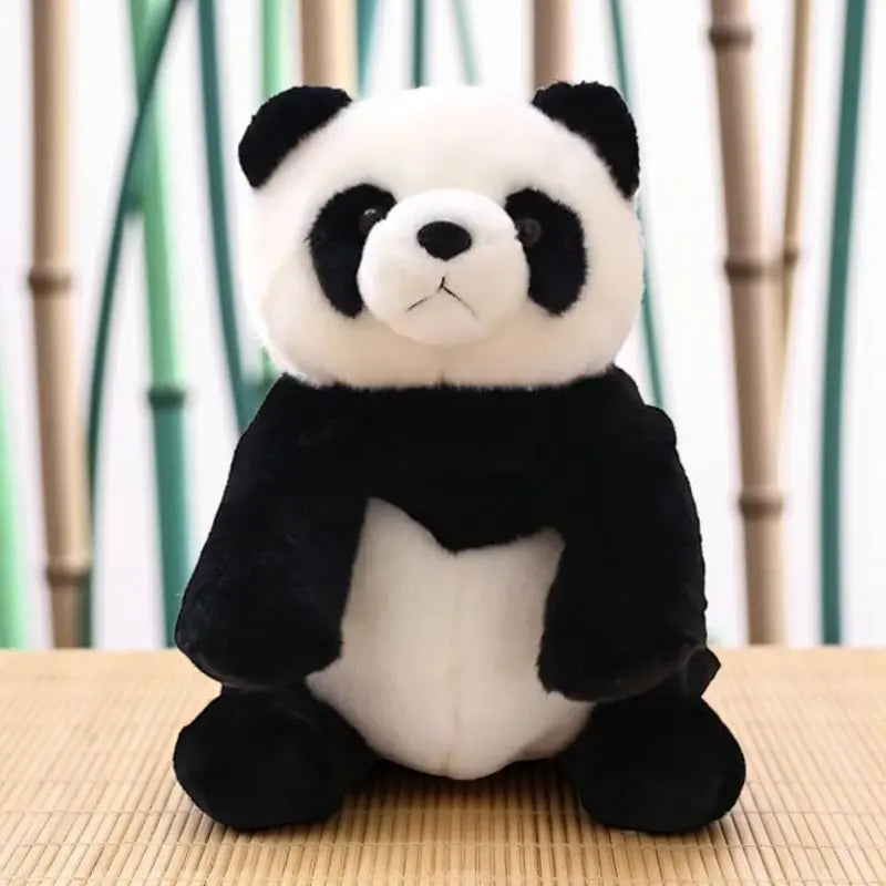 Sac à dos en peluche panda pour enfant, design mignon et confortable