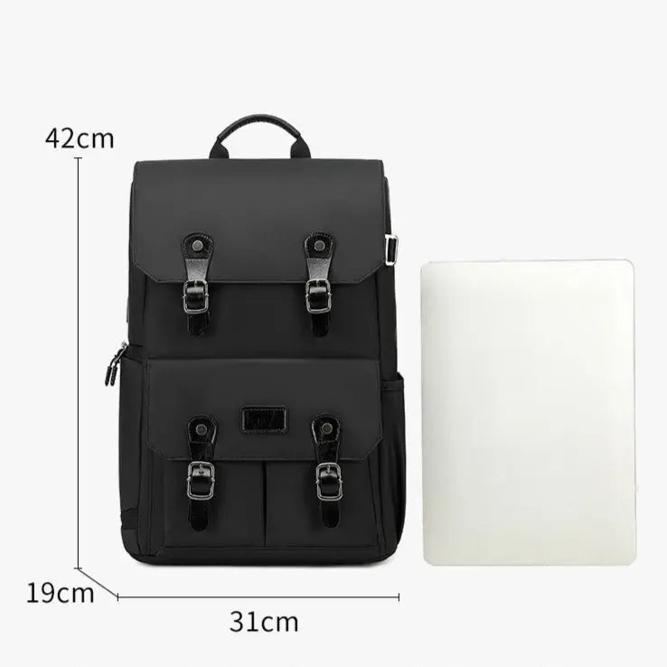 Dimensions d’un sac à dos photo noir 42 × 31 × 19 cm avec compartiment interne