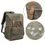 Sac à dos photo en toile cirée – vintage, étanche et modulable - Vignette | Sacs pour tous