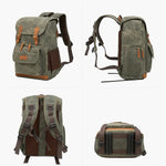 Sac à dos photo en toile cirée – vintage, étanche et modulable - Vignette | Sacs pour tous