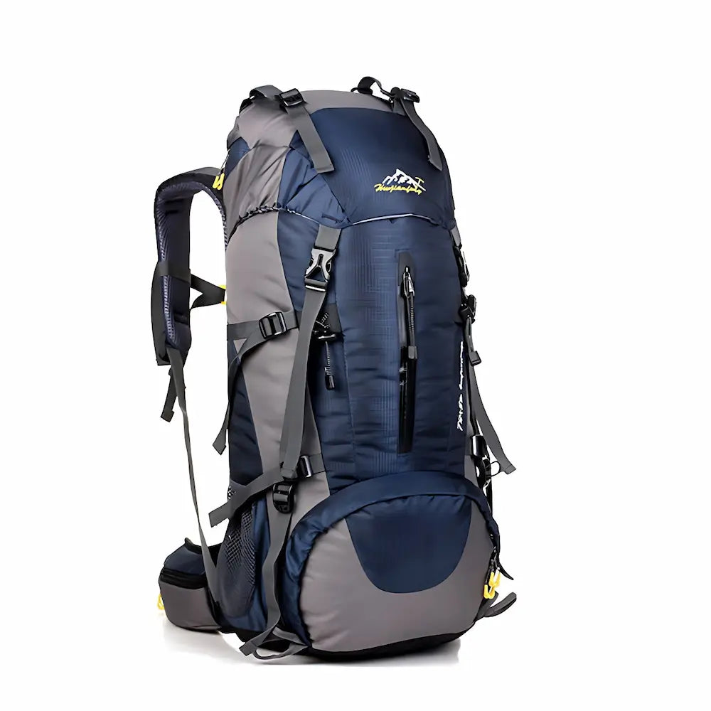 Sac à dos de randonnée 50L bleu foncé pour camping et trekking