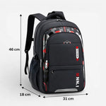 Sac à dos scolaire ergonomique fille noir et rouge - Vignette | Sacs pour tous