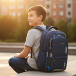 Sac à dos scolaire ergonomique garçon bleu marine - Vignette | Sacs pour tous
