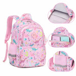 Sac à dos scolaire fille rose – Dinosaures & arc-en-ciel - Vignette | Sacs pour tous